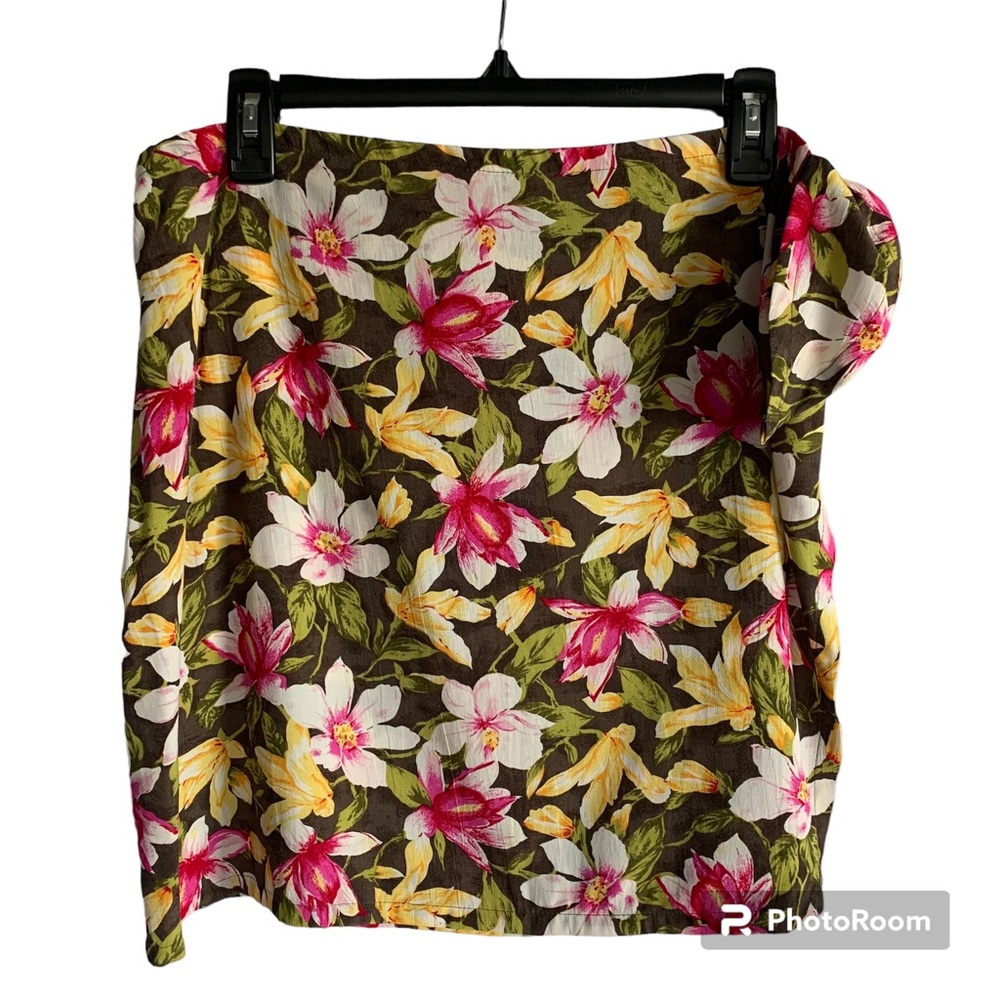 Innovation Sport Petites Womens 10P Wrap Sarong Tropical Floral Print Cruise